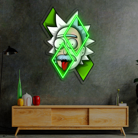 Rick ve Morty Neon Tablo | Modern Duvar LED Dekoru