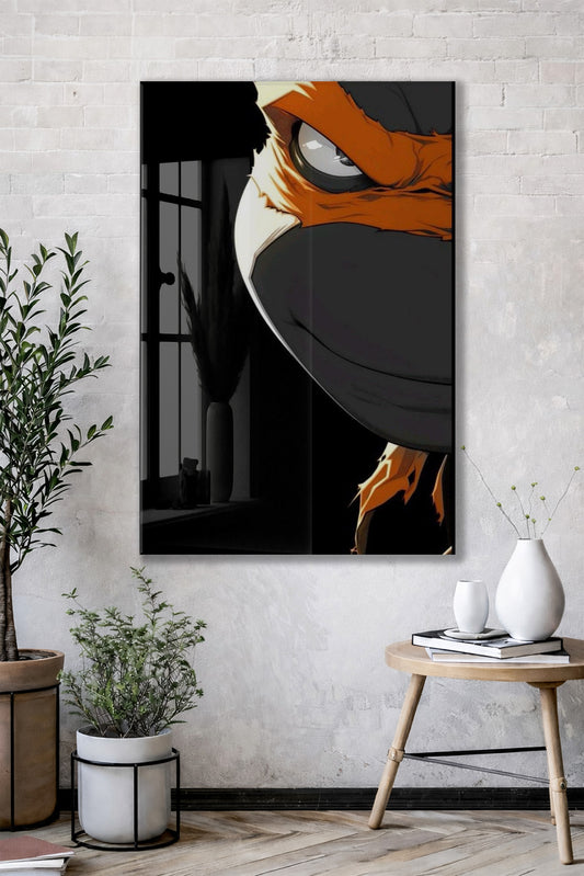 Ninja Kaplumbağa Raphael Yakın Plan – Cam Duvar Tablosu - Peony138