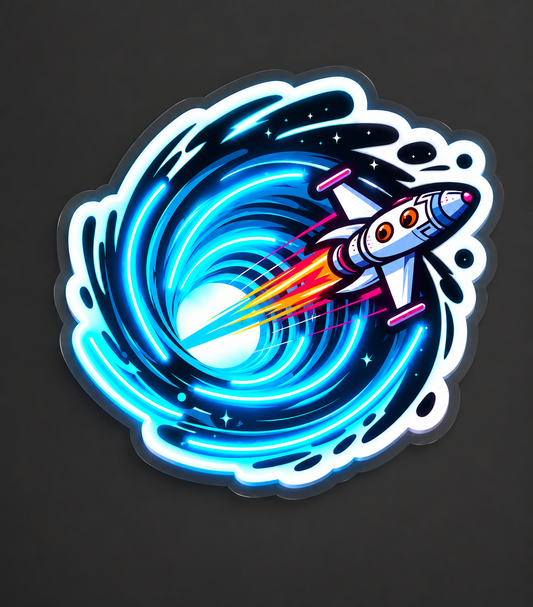 Roket Temalı Neon Duvar Dekoru | Uzay ve Astronot Konseptli LED Tablo | Pleksi UV Baskı Işıklı Duvar Sanatı