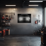 Uv Car Neon Tablo