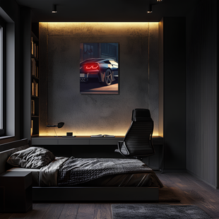 Araba Neon Tablo Araba duvar sanatı ışıklı, Araba led duvar dekoru, Araba led işareti, Garaj neon Tablo UvCar38