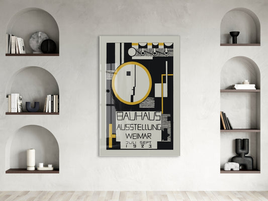 Bauhaus Tarzı Geometrik Cam Tablo