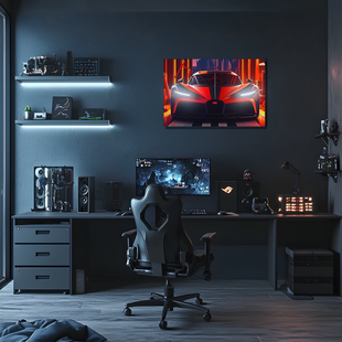 Araba Neon Tablo Araba duvar sanatı ışıklı, Araba led duvar dekoru, Araba led işareti, Garaj neon Tablo UvCar37
