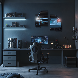 Araba Neon Tablo Araba duvar sanatı ışıklı, Araba led duvar dekoru, Araba led işareti, Garaj neon Tablo UvCar23