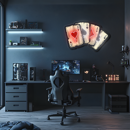 Cool Karakter Neon Duvar Dekoru | Mizahi Işıklı Pleksi Tablo | Genç Odası ve Ofis İçin Modern Dekor