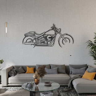 Harley Davidson Softail Stil Metal Duvar Dekoru – Klasik Chopper Tasarımı 012