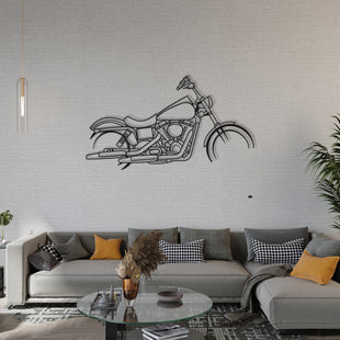 Klasik Chopper Metal Duvar Dekoru – Harley Softail Stil Motosiklet Figürü 008
