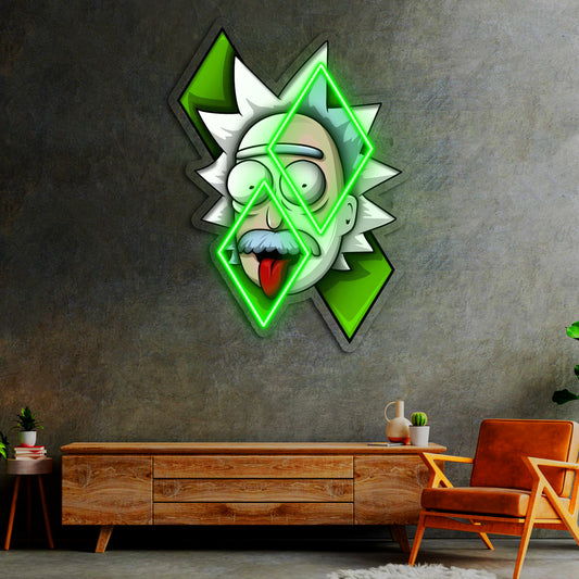 Rick ve Morty Neon Tablo | Modern Duvar LED Dekoru
