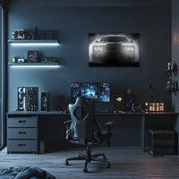 Araba Neon Tablo Araba duvar sanatı ışıklı, Araba led duvar dekoru, Araba led işareti, Garaj neon Tablo UvCar45