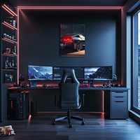 Araba Neon Tablo Araba duvar sanatı ışıklı, Araba led duvar dekoru, Araba led işareti, Garaj neon Tablo UvCar38