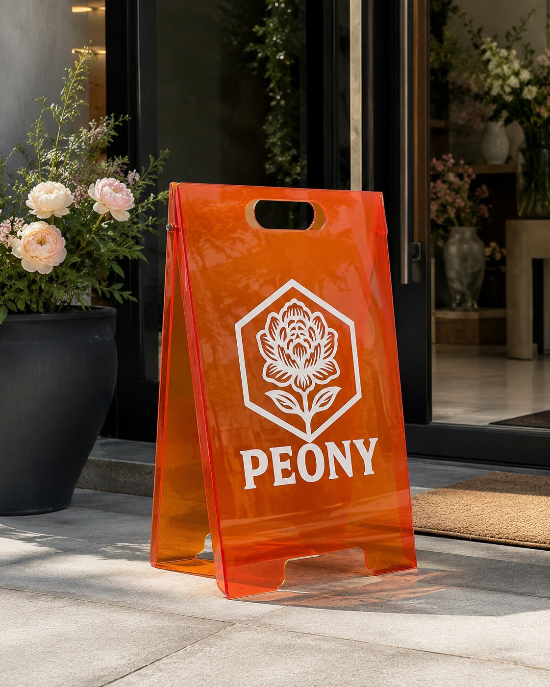 Renkli Pleksi A Tabela | Kişiye Özel Şeffaf Pleksi Kaldırım Reklam Tabelası