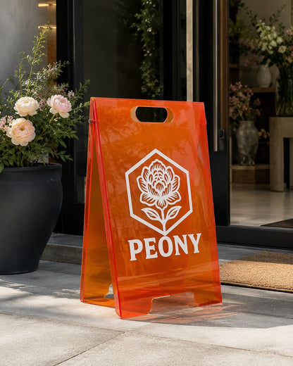 Renkli Pleksi A Tabela | Kişiye Özel Şeffaf Pleksi Kaldırım Reklam Tabelası