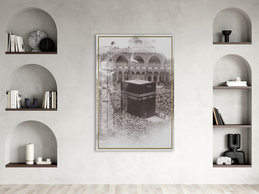 Kabe İslami Cam Tablo- PeonyDini058