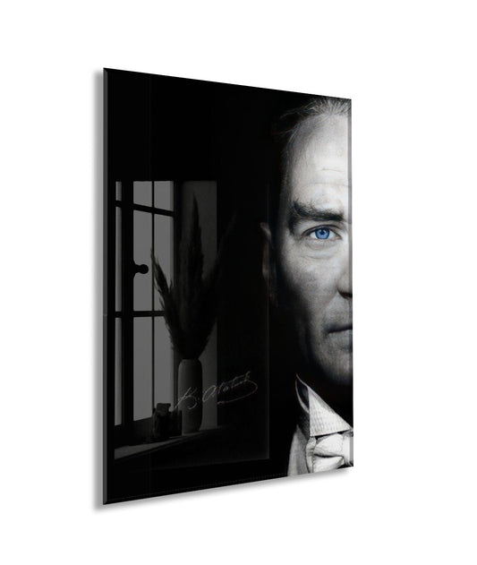 Mustafa Kemal Atatürk | Modern Cam Tablo-PeonyAta096