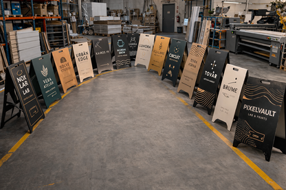 UV Baskılı Metal A Tabela | Elektrostatik Boyalı Dış Mekan Reklam Panosu | Katlanır Kaldırım Tabelası | Mağaza Önü Standı