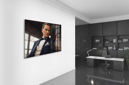 Modern Mustafa Kemal Atatürk Portre Cam Tablo | Premium UV Baskılı Temperli Cam -PeonyAta1323