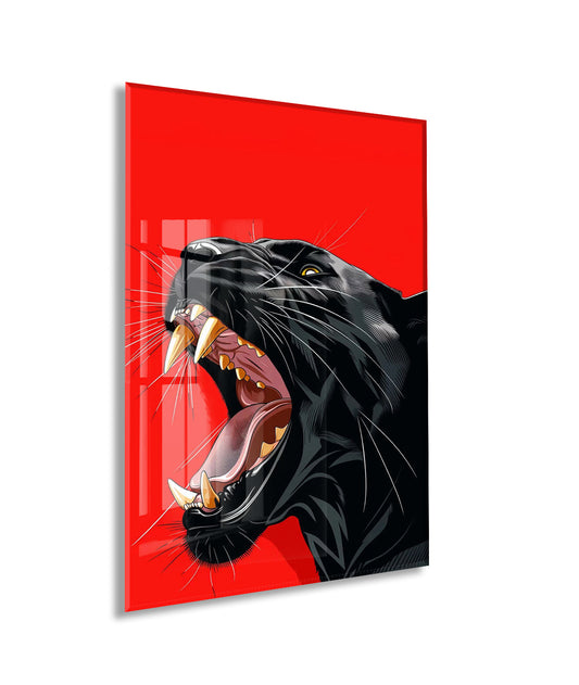 Black Panther Close-Up – Modern Pop Art Cam Tablo- Peony141