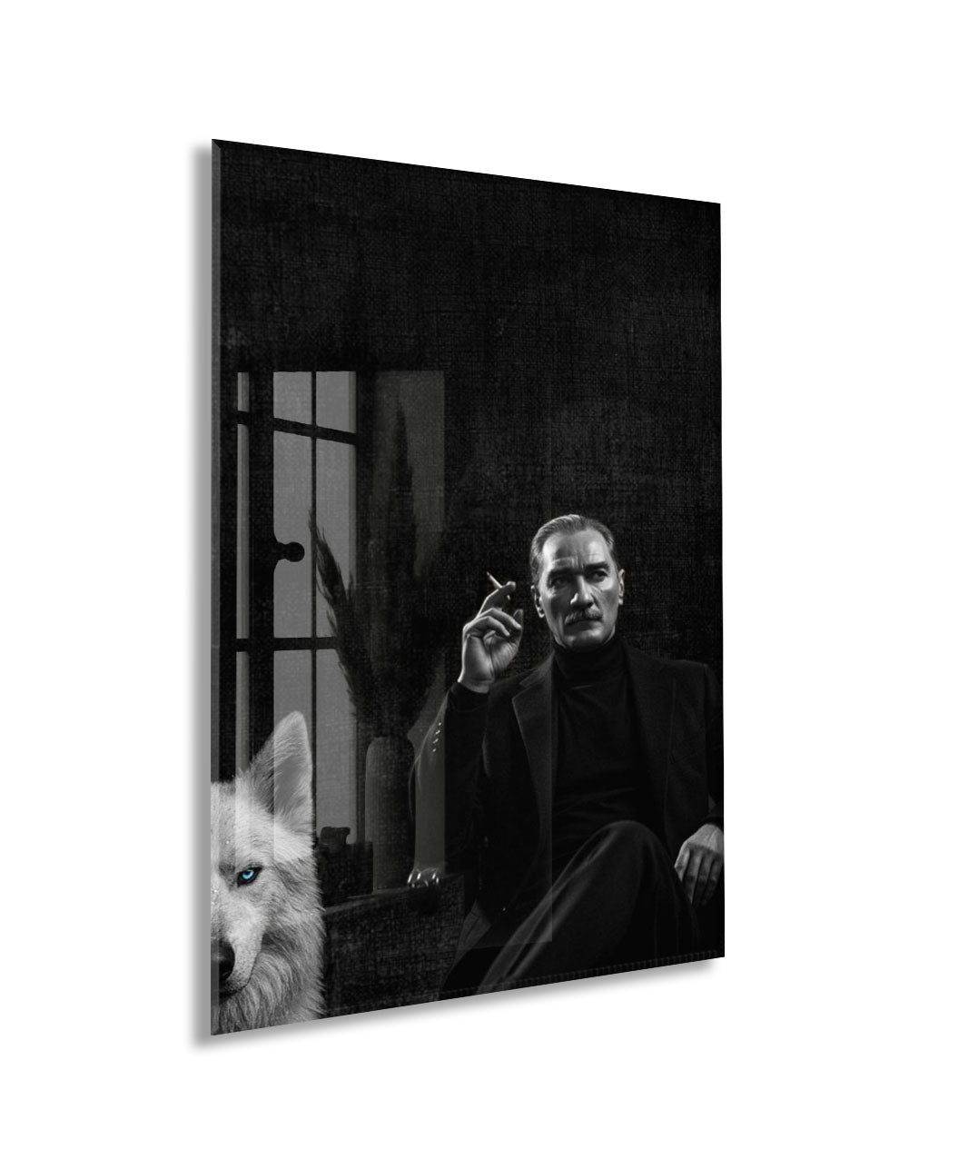 Mustafa Kemal Atatürk  | Modern Cam Tablo-PeonyAta097