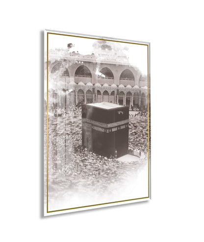 Kabe İslami Cam Tablo- PeonyDini058