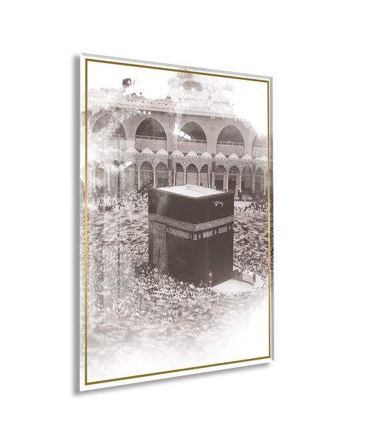 Kabe İslami Cam Tablo- PeonyDini058
