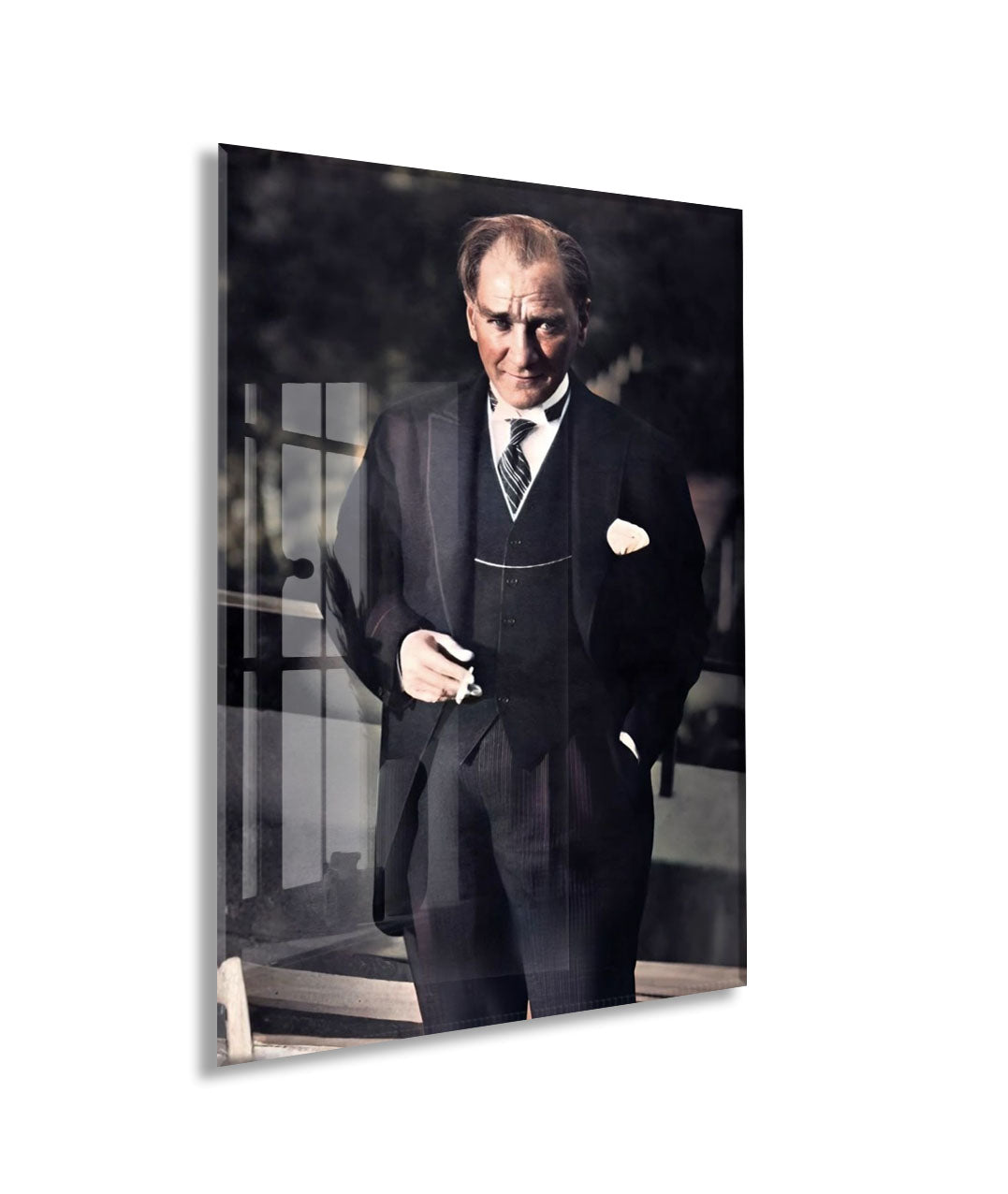 Mustafa Kemal Atatürk  | Modern Cam Tablo-PeonyAta093