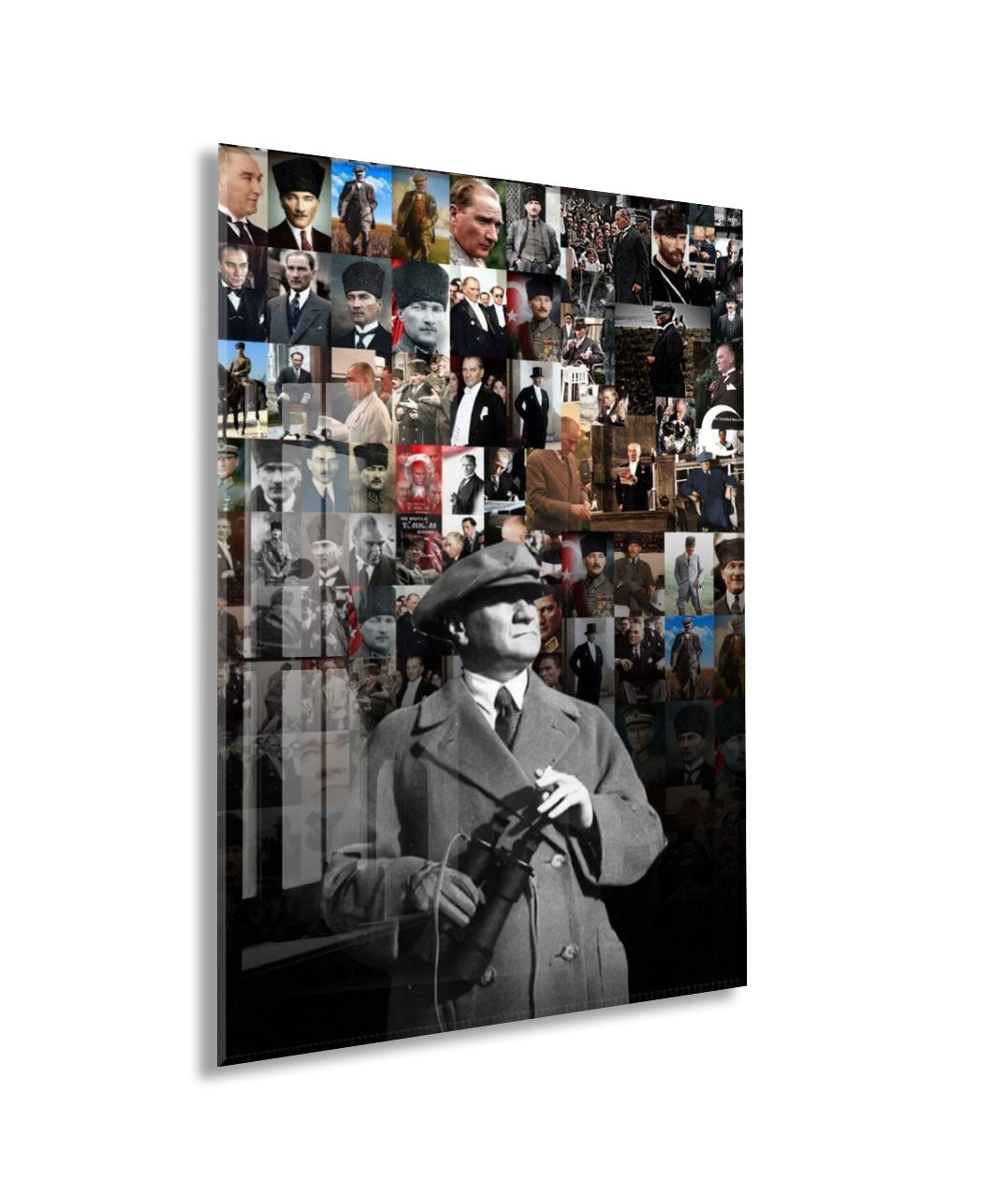 Mustafa Kemal Atatürk  | Modern Cam Tablo-PeonyAta083