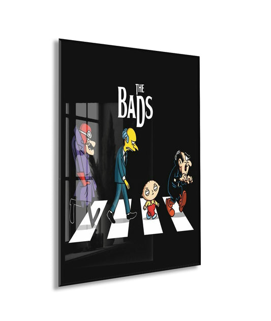 The Bads Mizahi Duvar Tablosu – İkonik Yaya Geçidi Parodi Tasarım- Peony101
