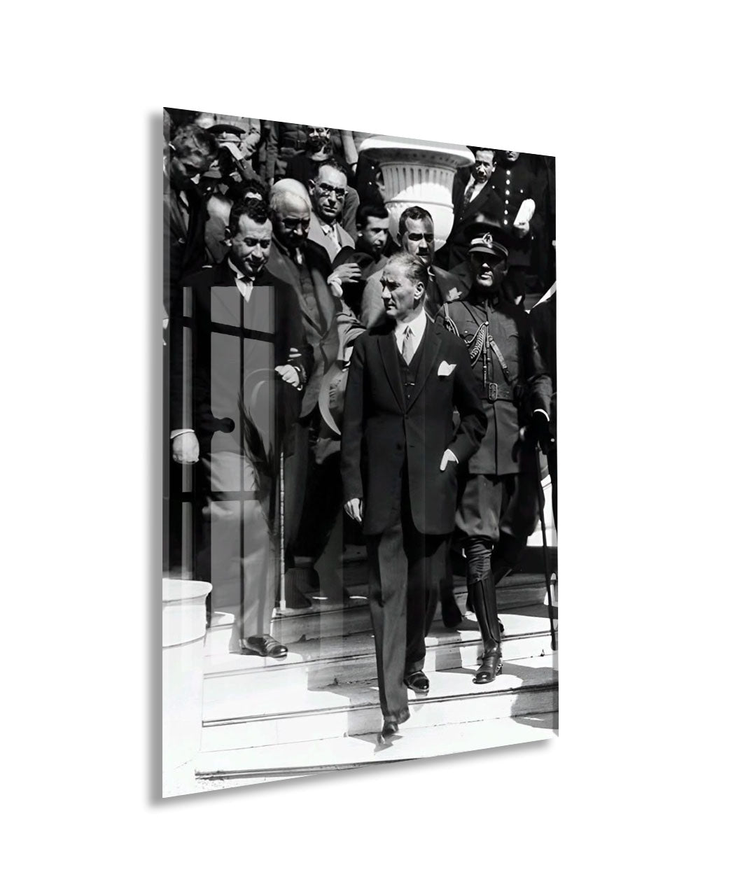 Mustafa Kemal Atatürk  | Modern Cam Tablo-PeonyAta080