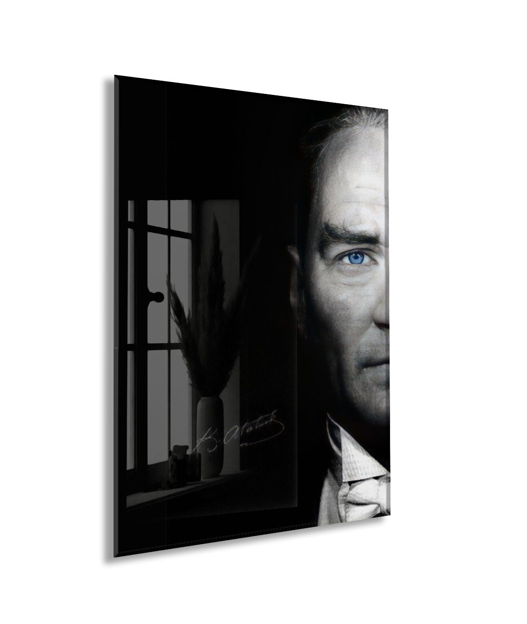 Mustafa Kemal Atatürk  | Modern Cam Tablo-PeonyAta096