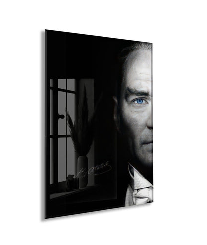 Mustafa Kemal Atatürk  | Modern Cam Tablo-PeonyAta096