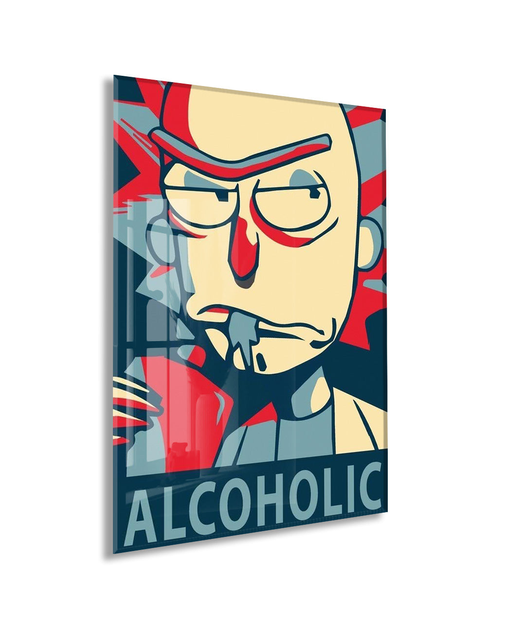 Rick and Morty Rick Portre Poster – Retro Stil Cam Duvar Dekoru- Peony113