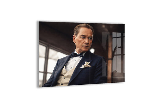 Modern Mustafa Kemal Atatürk Portre Cam Tablo | Premium UV Baskılı Temperli Cam -PeonyAta1323