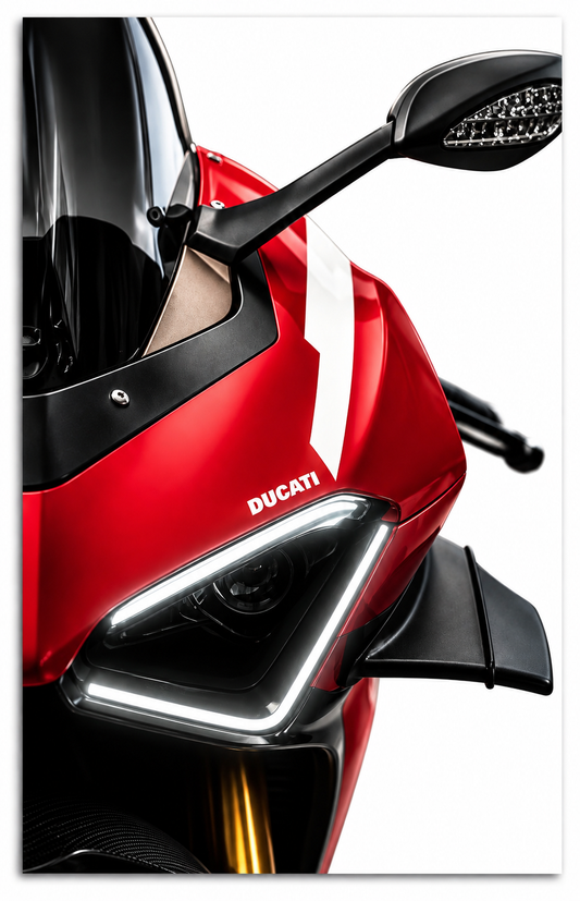 Kırmızı Spor Motosiklet UV Baskı Neon Duvar Dekoru | Pleksi Üzeri LED Işıklı Tablo | Modern Motor Duvar Sanatı