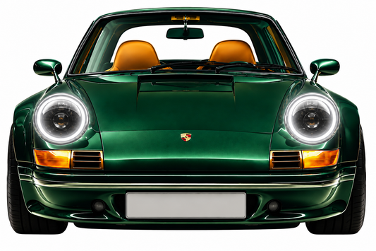 Porsche 911 Retro Model UV Baskı Neon Duvar Dekoru | Pleksi Işıklı Spor Araba Tablo | Modern Ev ve Ofis Dekoru