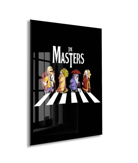 Legendary Masters Crosswalk Poster – Humorous Retro Style Wall Decor – Gift for Movie & Sci-Fi Fans