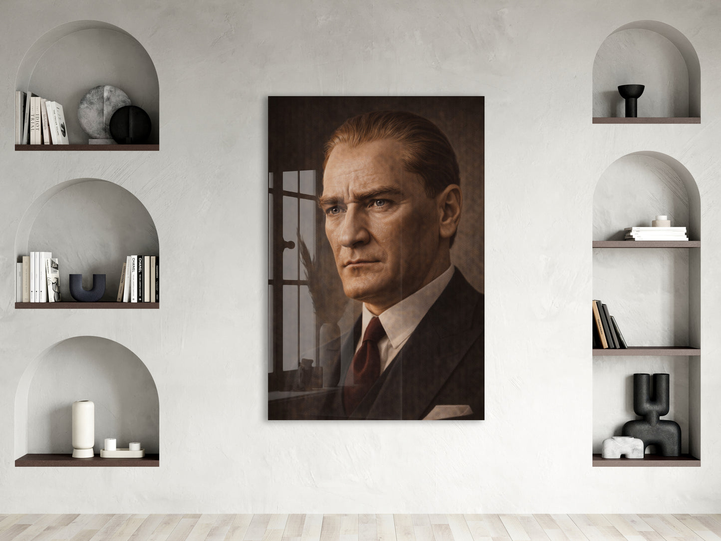 Mustafa Kemal Atatürk Cam Tablo - PeonyAta038