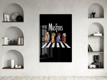 Legendary Masters Crosswalk Poster – Humorous Retro Style Wall Decor – Gift for Movie & Sci-Fi Fans - Peony100