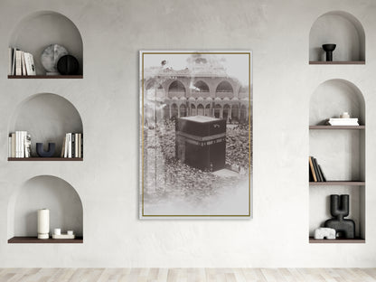 Kabe İslami Cam Tablo- PeonyDini058