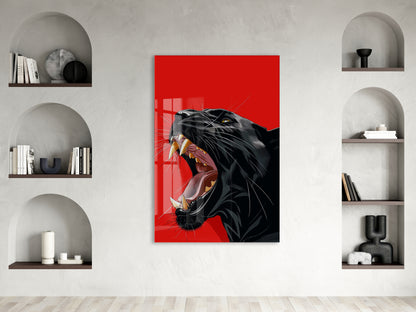 Black Panther Close-Up – Modern Pop Art Cam Tablo- Peony141