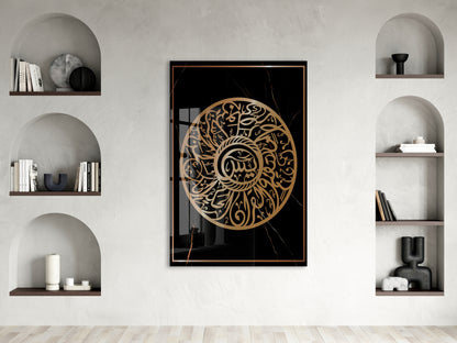 Yasin Suresi Yazılı Cam Tablo- PeonyDini011