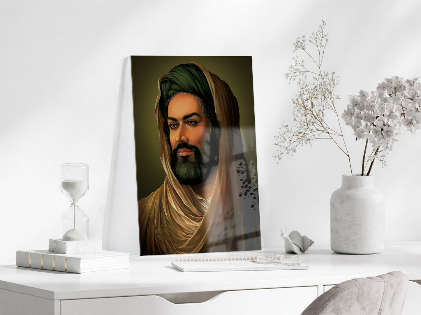 Ruhun Sessiz Gücü | Sanatsal İslami Cam Tablo - PeonyDini078