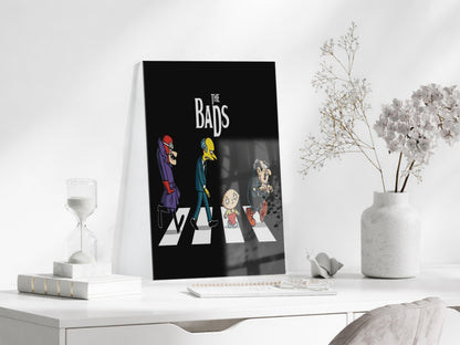 The Bads Mizahi Duvar Tablosu – İkonik Yaya Geçidi Parodi Tasarım- Peony101