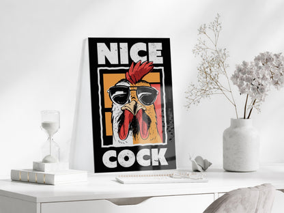 Pop Art Horoz Cam Tablo – Genç Odası ve Bar Dekoru - Peony094