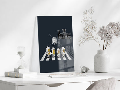The Burpers Mizahi Duvar Tablosu – Bira Temalı Yaya Geçidi Parodi Tasarım- Peony105