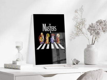 Legendary Masters Crosswalk Poster – Humorous Retro Style Wall Decor – Gift for Movie & Sci-Fi Fans - Peony100