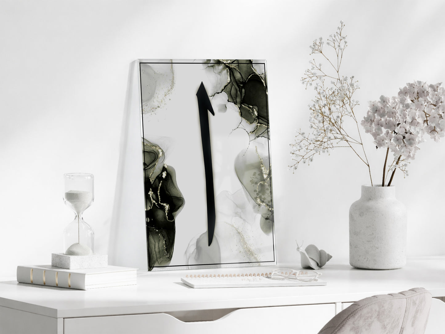 Elif Yazılı Cam Tablo- PeonyDini008