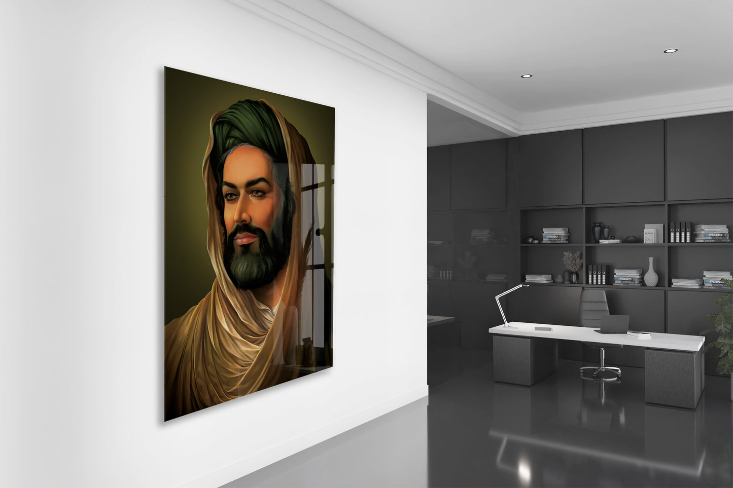 Ruhun Sessiz Gücü | Sanatsal İslami Cam Tablo - PeonyDini078