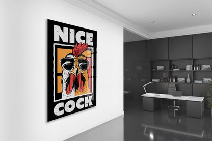 Pop Art Horoz Cam Tablo – Genç Odası ve Bar Dekoru - Peony094