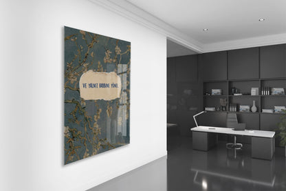 Ve Yalnız Rabbine Yönel Yazılı Cam Tablo - PeonyDini155