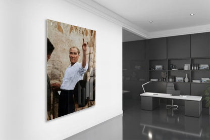 Mustafa Kemal Atatürk  | Modern Cam Tablo-PeonyAta091